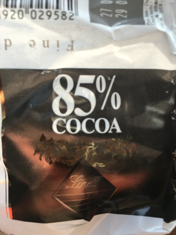 瑞士莲 85%可可黑巧克力的热量是多少? 瑞士莲 85%可可黑巧克力的热量是多少?