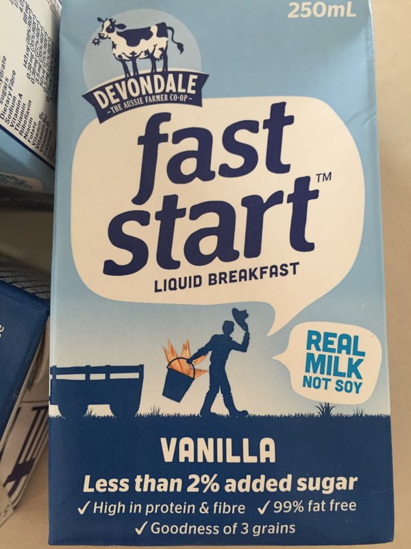 德运 Devondale/ 早餐奶(香草味)的热量是多少? 德运 Devondale/ 早餐奶(香草味)的热量是多少?